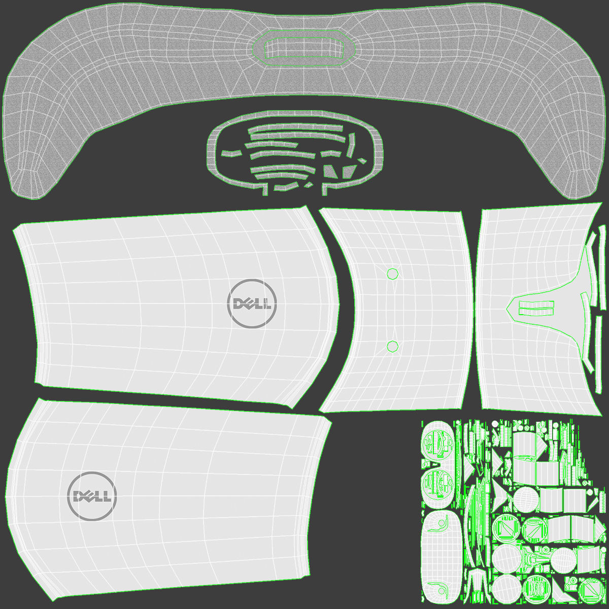 The Dell Visor Windows Mixed Reality Headset 3D model_36