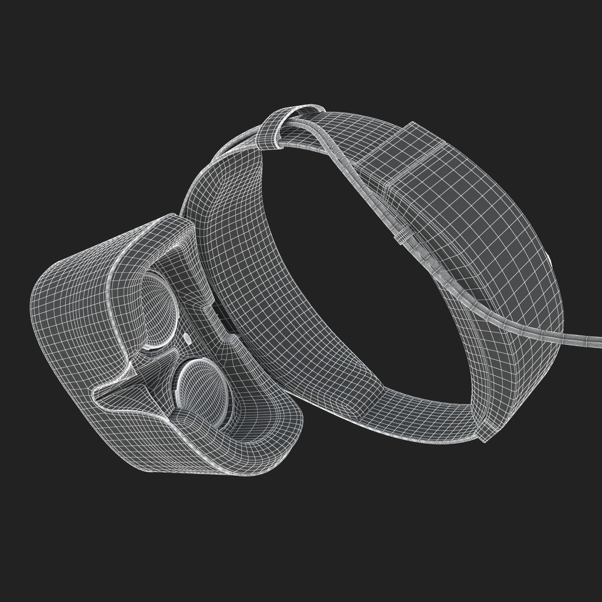 The Dell Visor Windows Mixed Reality Headset 3D model_32