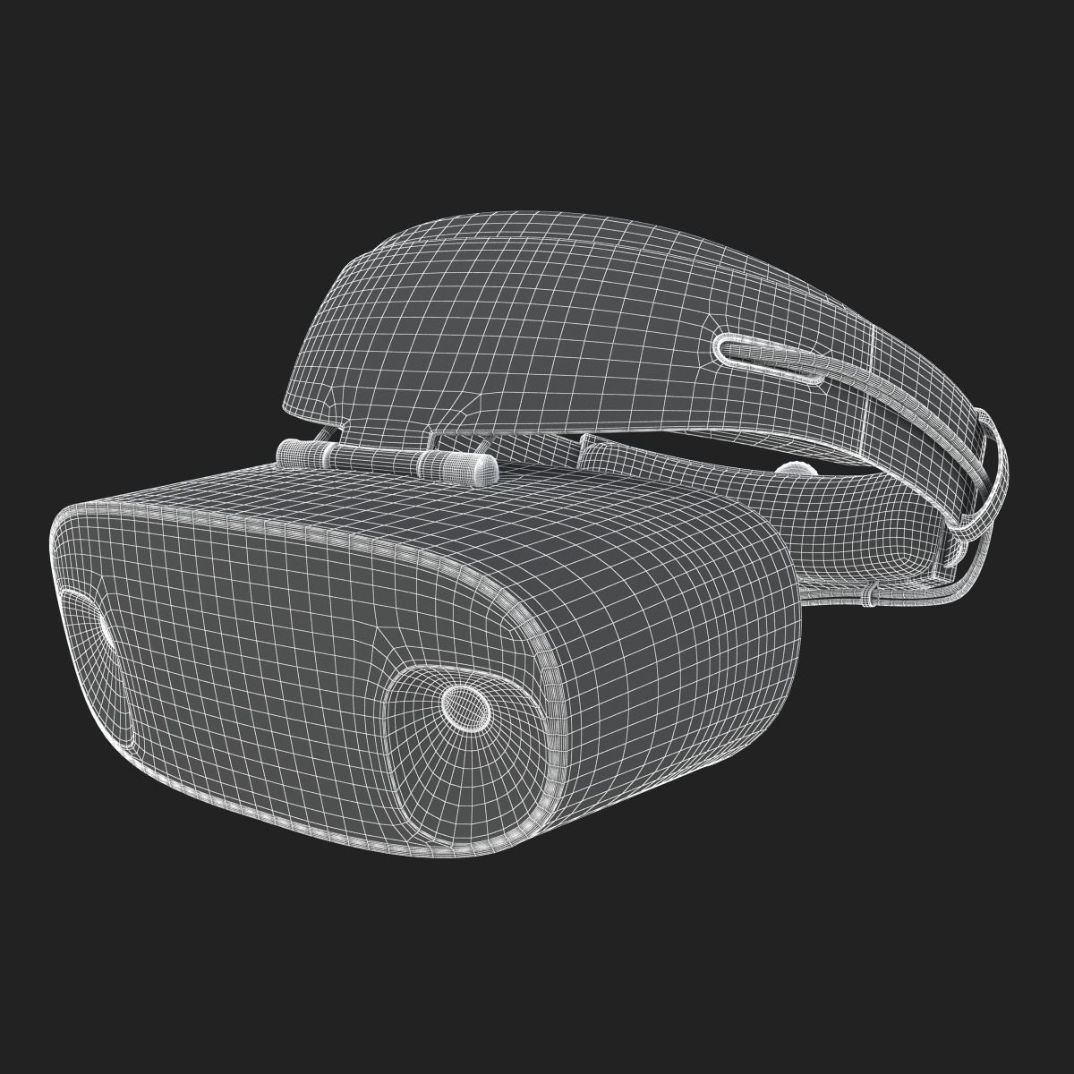 The Dell Visor Windows Mixed Reality Headset 3D model_22