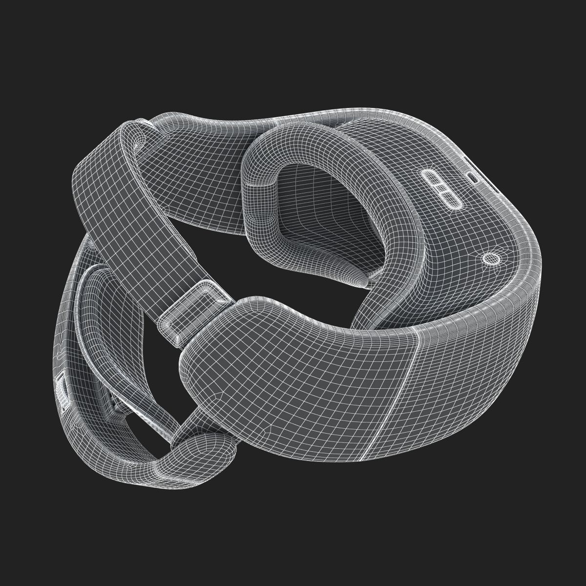 HTC Vive Focus Blue Headset 3D model_29