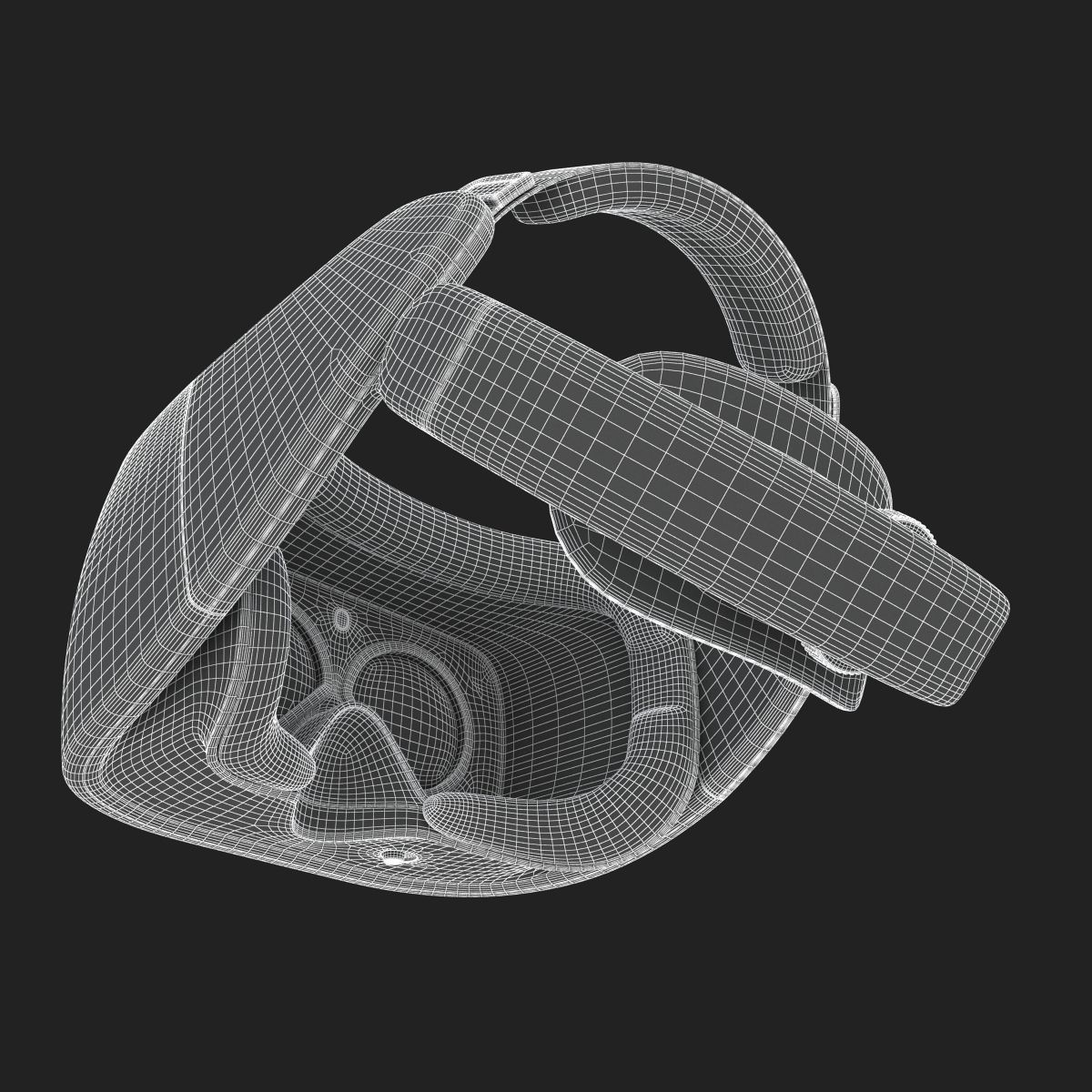 HTC Vive Focus Blue Headset 3D model_24