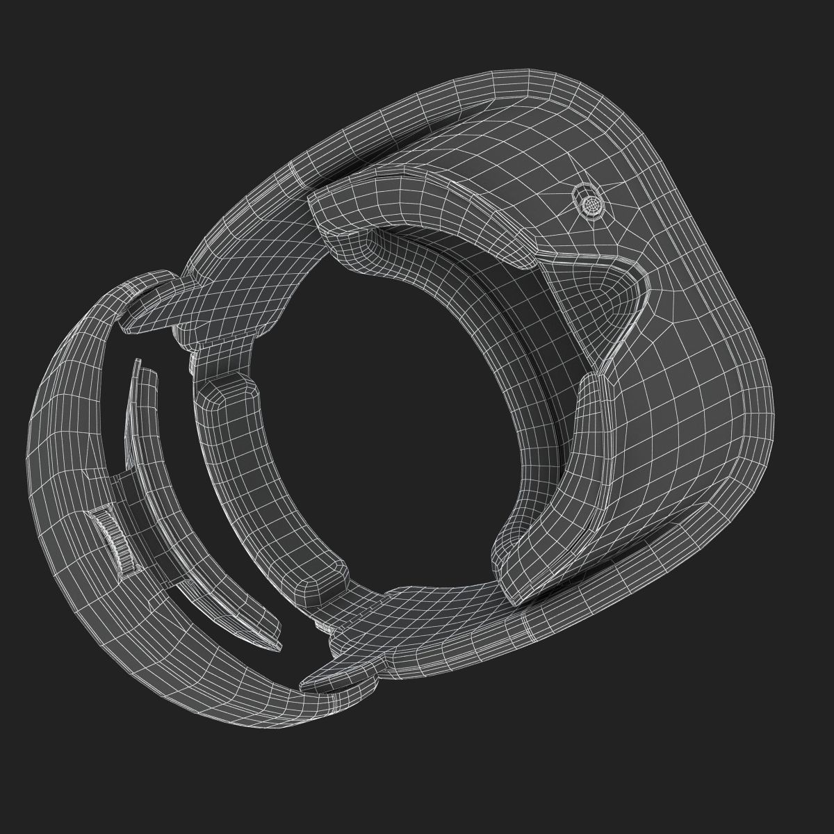 HTC Vive Focus Blue Headset 3D model_25