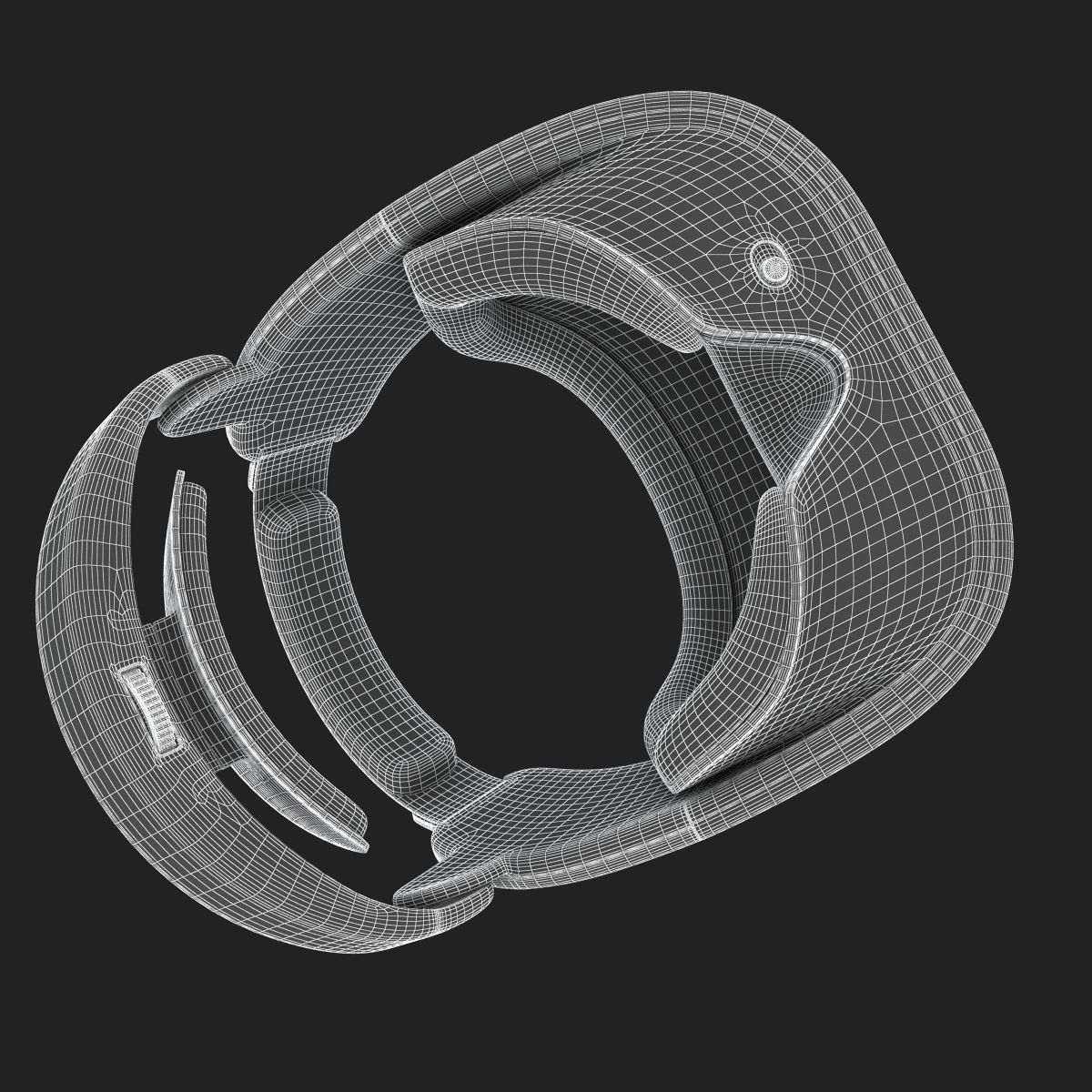 HTC Vive Focus Blue Headset 3D model_27