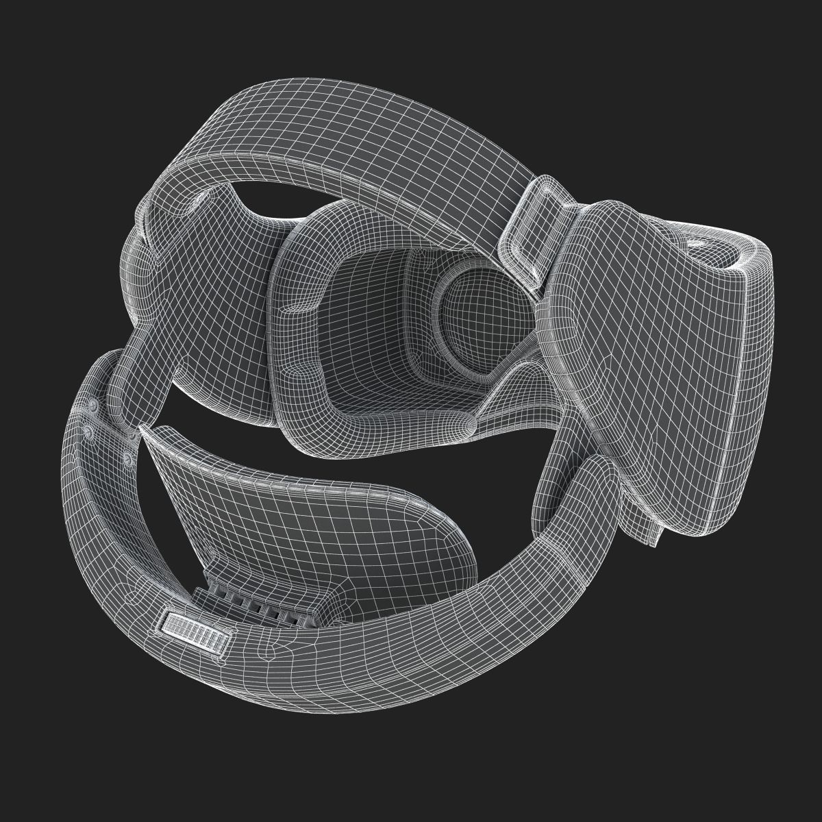 HTC Vive Focus Blue Headset 3D model_32