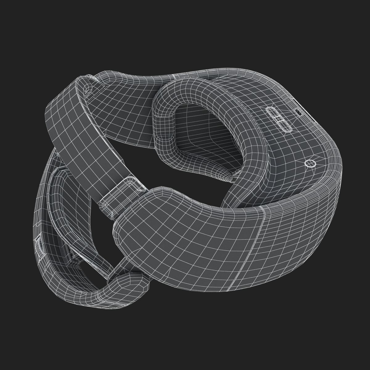 HTC Vive Focus Blue Headset 3D model_22