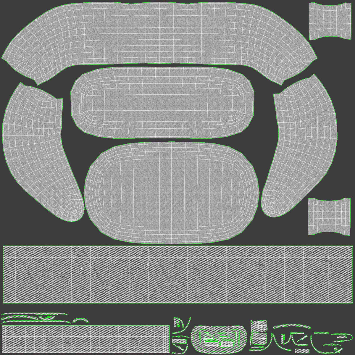 HTC Vive Focus Blue Headset 3D model_5