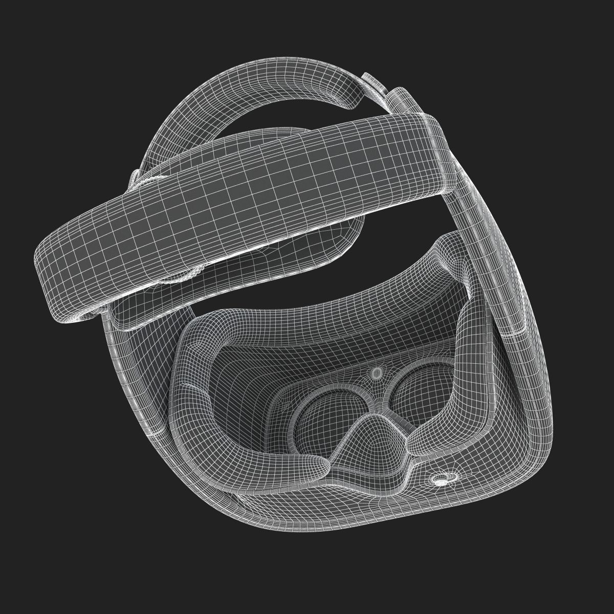 HTC Vive Focus Blue Headset 3D model_31