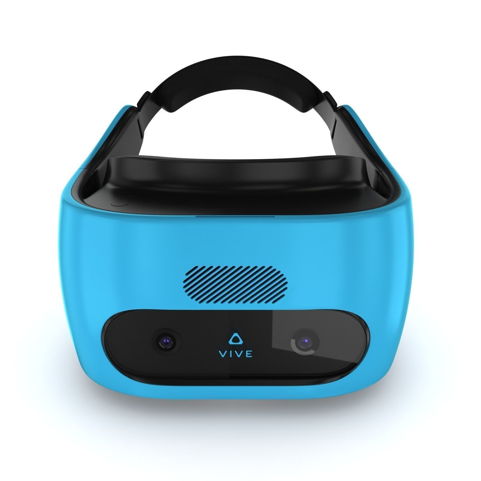 HTC Vive Focus Blue Headset 3D model_1
