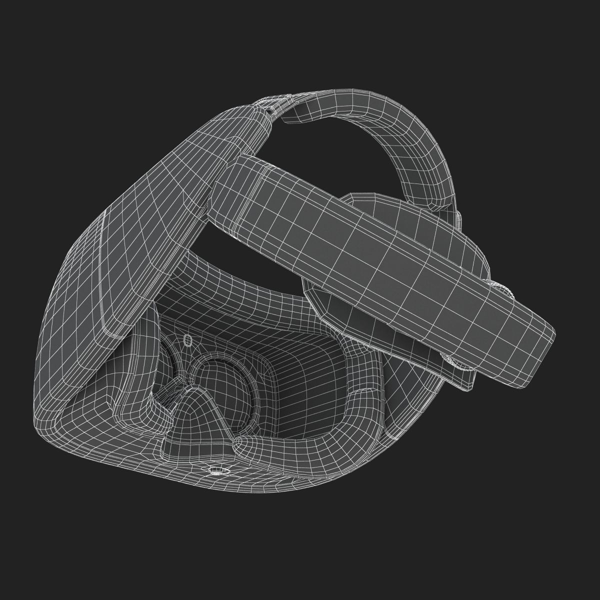 HTC Vive Focus Blue Headset 3D model_28