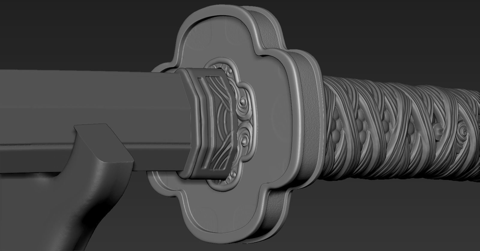katana 01 free 3D model 3D printable | CGTrader