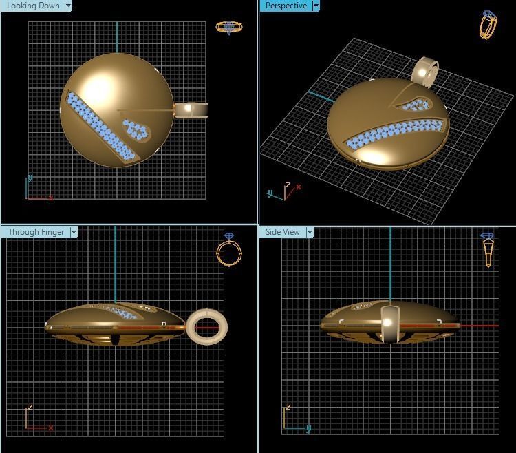 Pendant T00574 3D print model_2