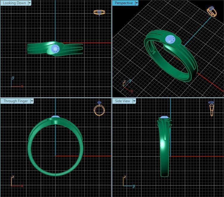 Ring T00578 3D print model_2
