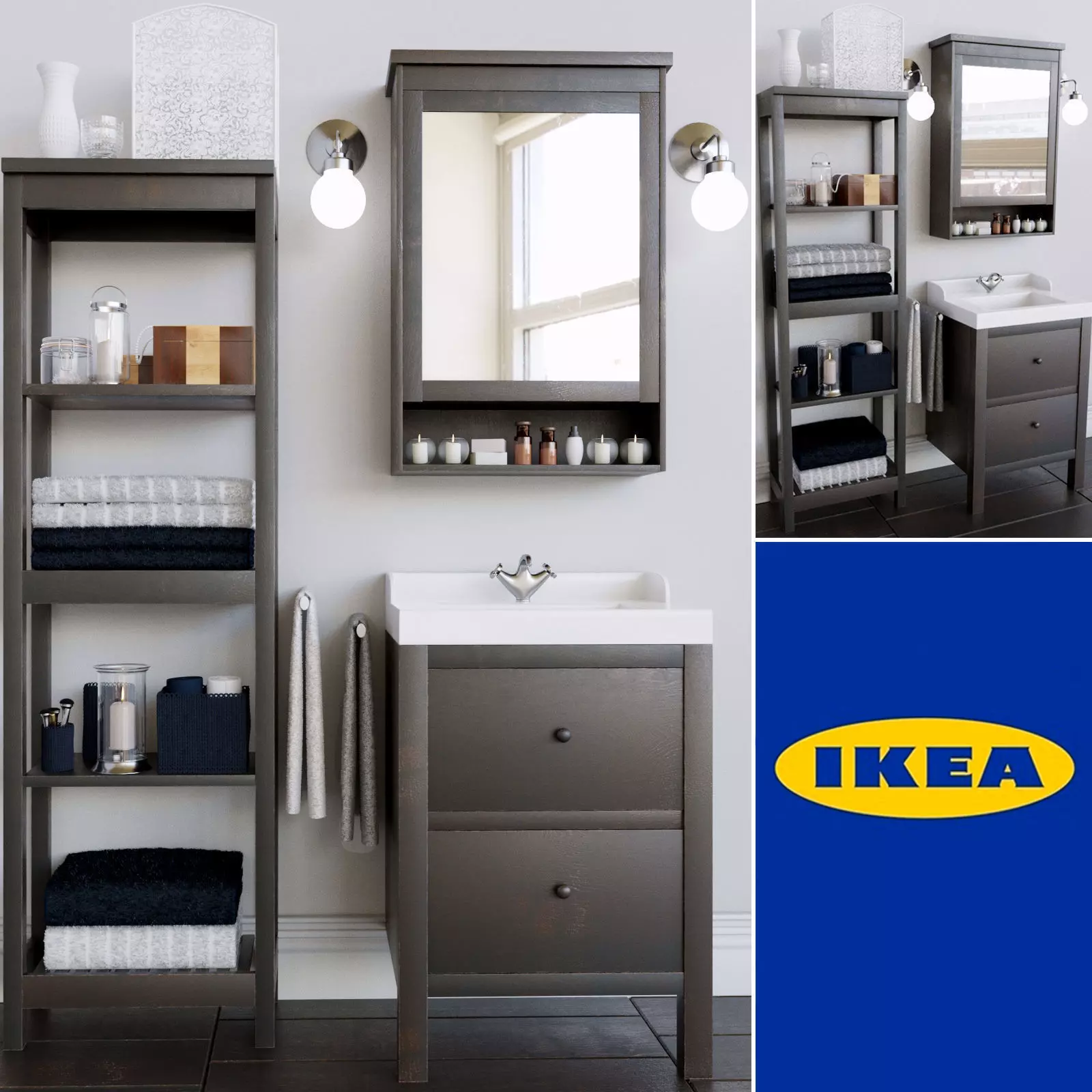 SetBathroom ikea bathroom furniture 3D model_0