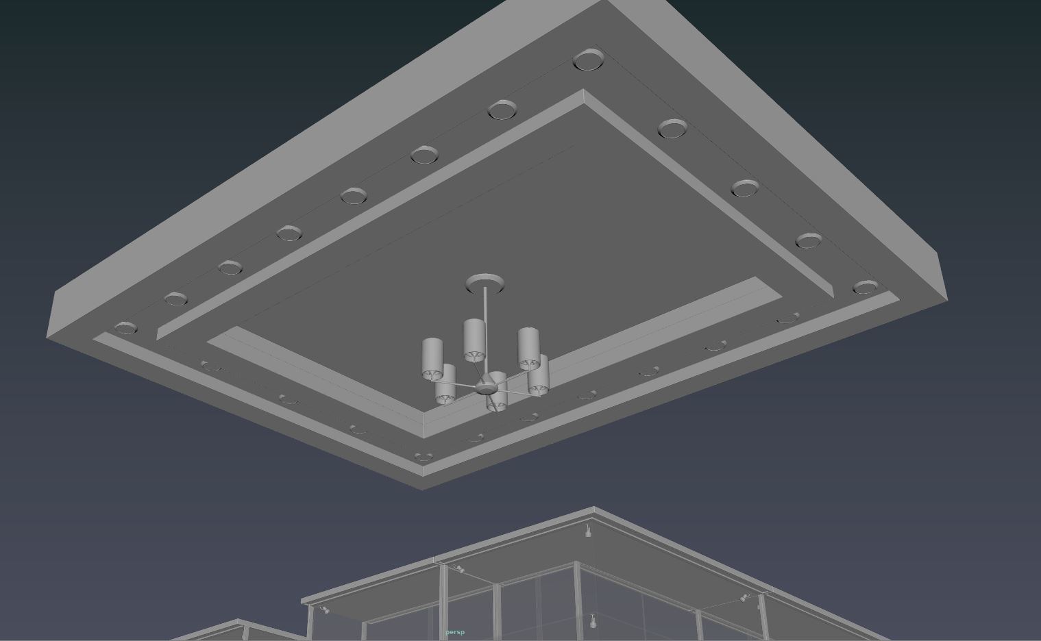 Concession stand kiosk shop 3D model_5