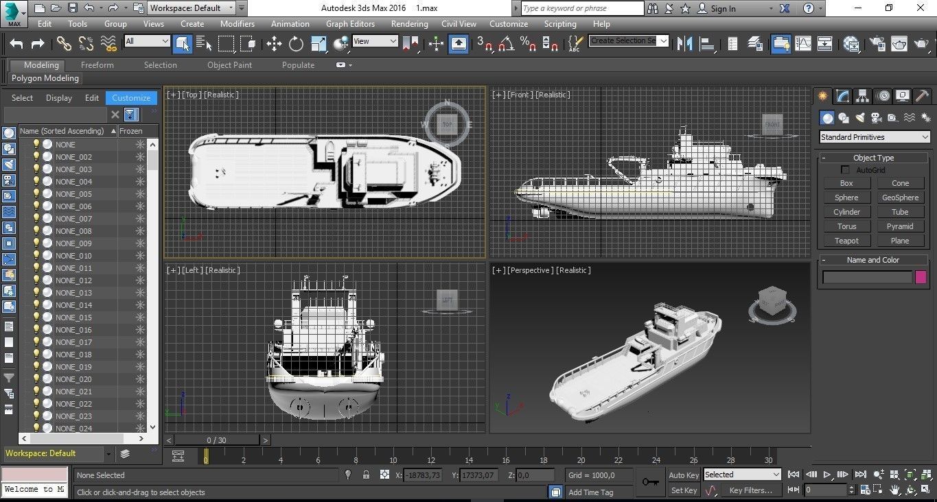 47m Anchor Handling Tug ship 3D model_8