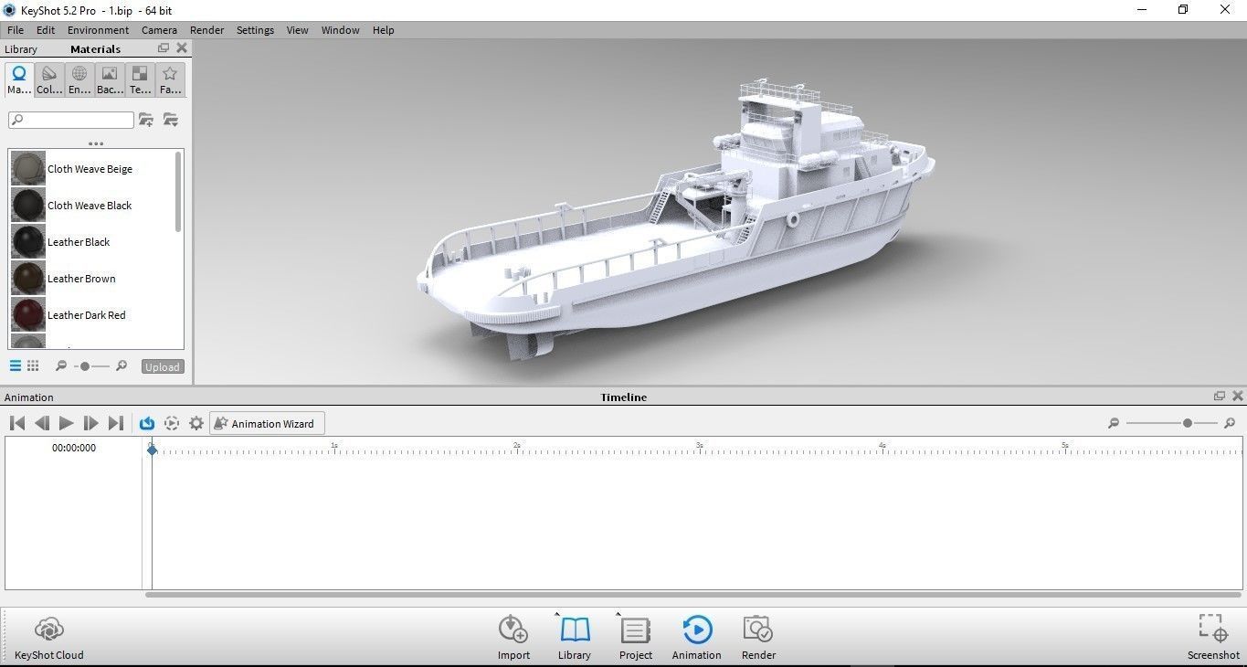 47m Anchor Handling Tug ship 3D model_11