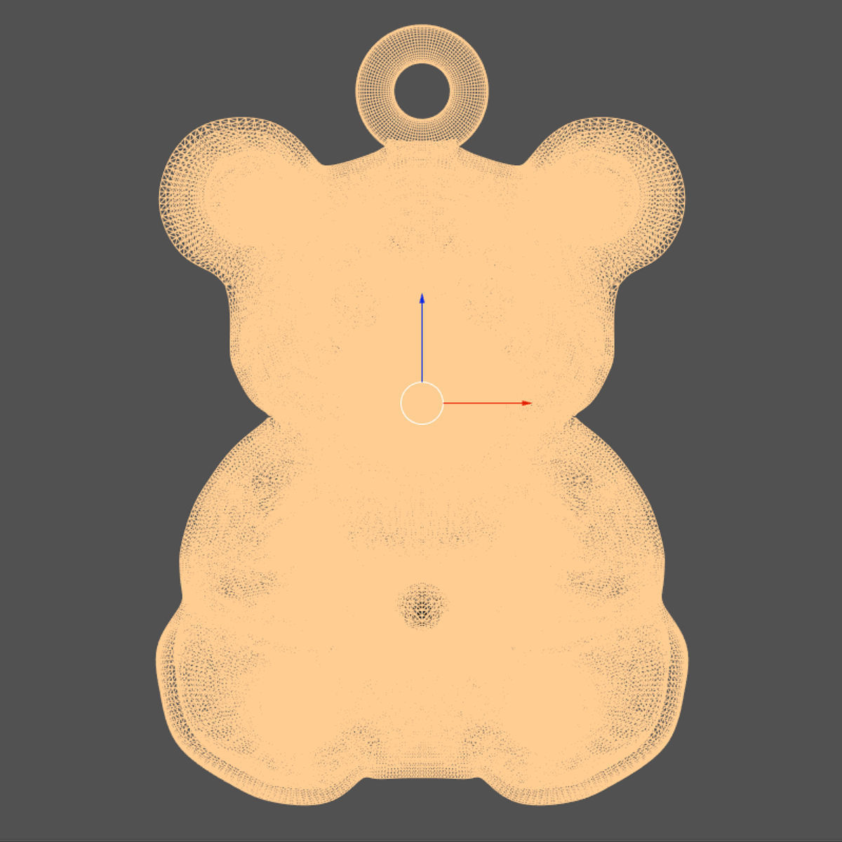 Bear pendat 3D print model_2