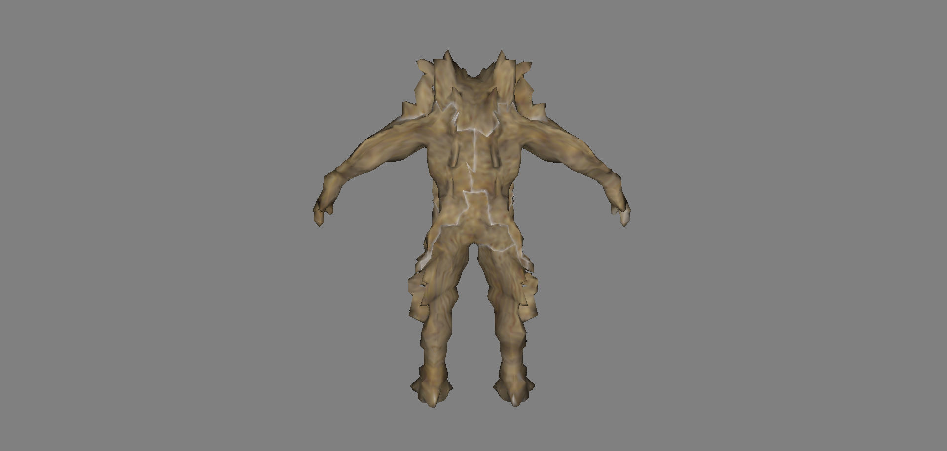 mostro umanoide2 low poly Low-poly 3D model_3