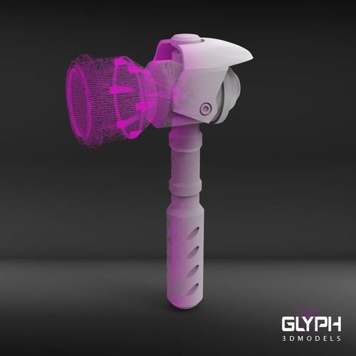 Torbjorn hammer from Overwatch 3D print model