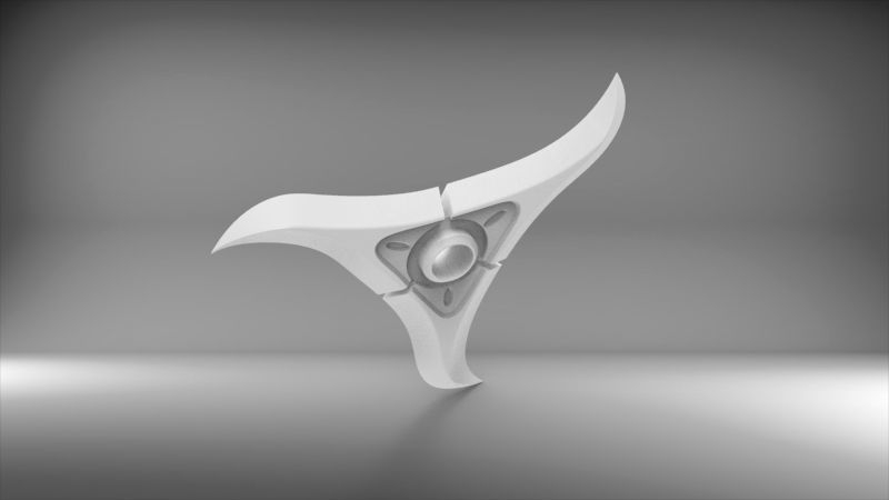 Genji sparrow shuriken 3D print model_3