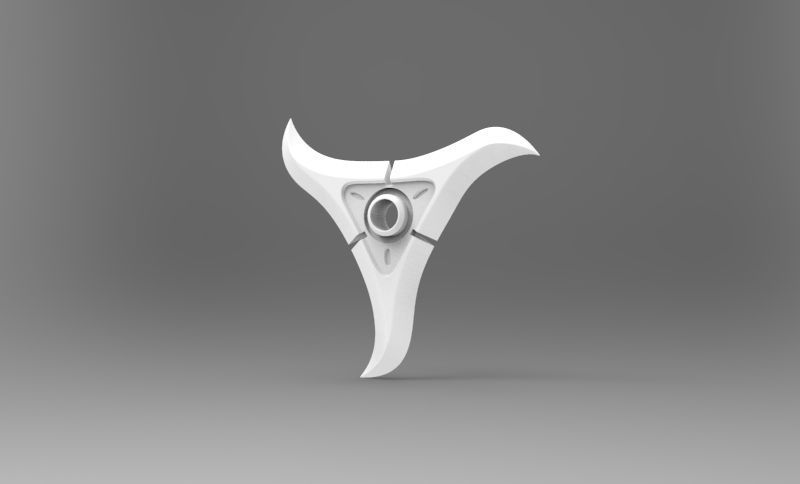 Genji sparrow shuriken 3D print model_6