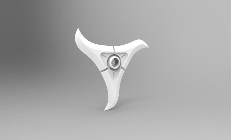 Genji sparrow shuriken 3D print model_5