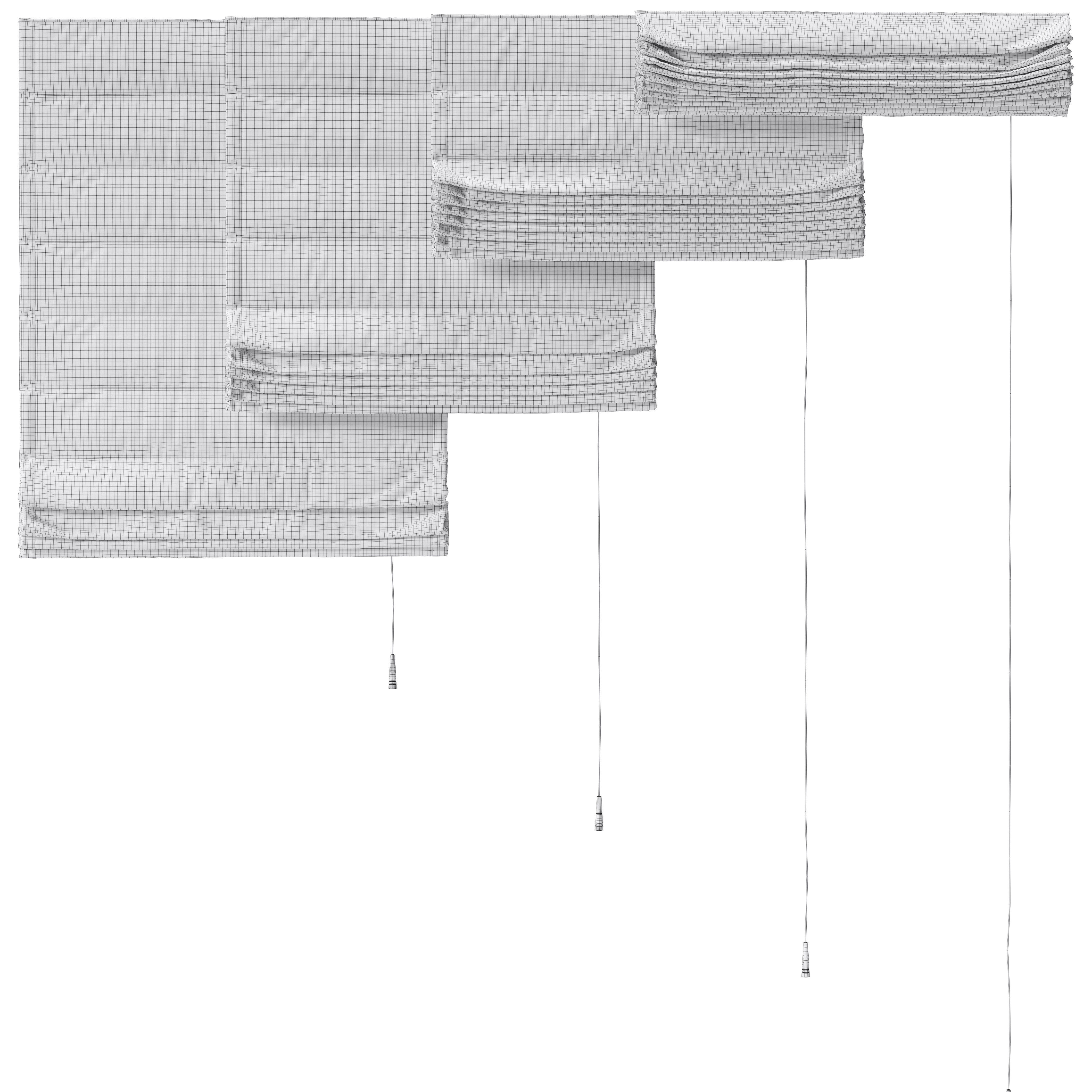 Roman blinds  3D model 3D model_5