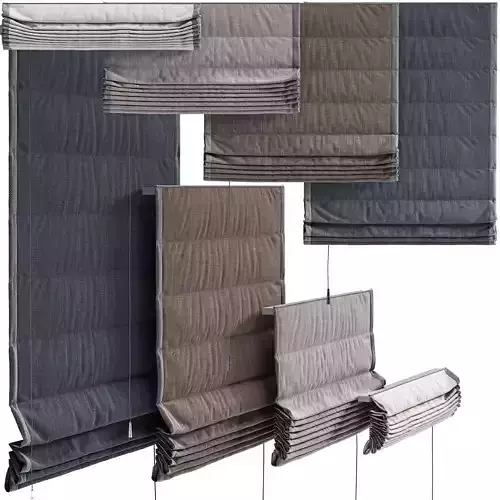 Roman blinds  3D model