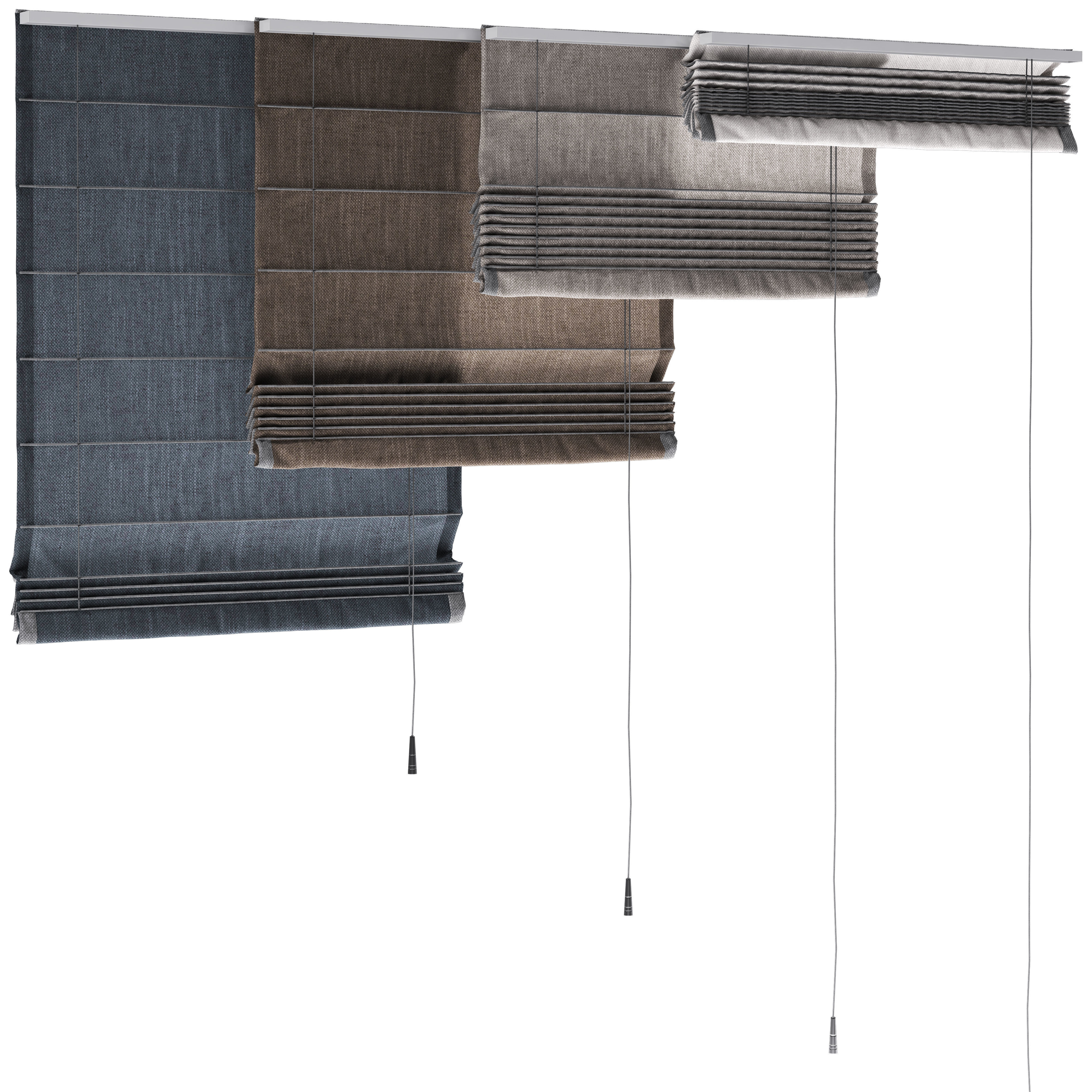 Roman blinds  3D model 3D model_3