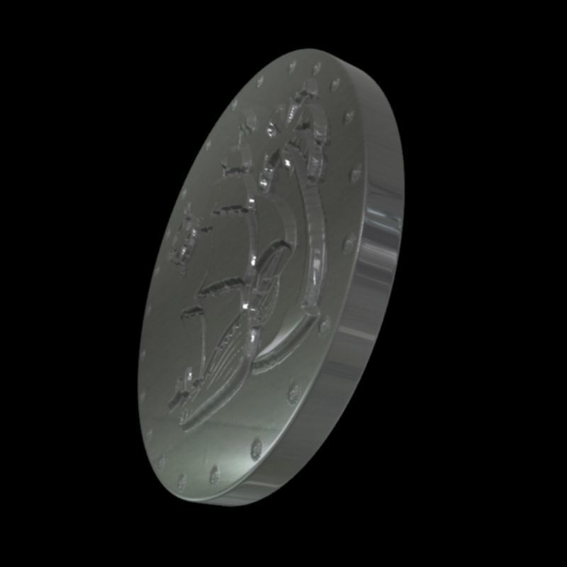 pirate coin 3D print model_6