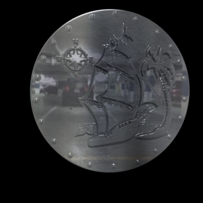 pirate coin 3D print model_1