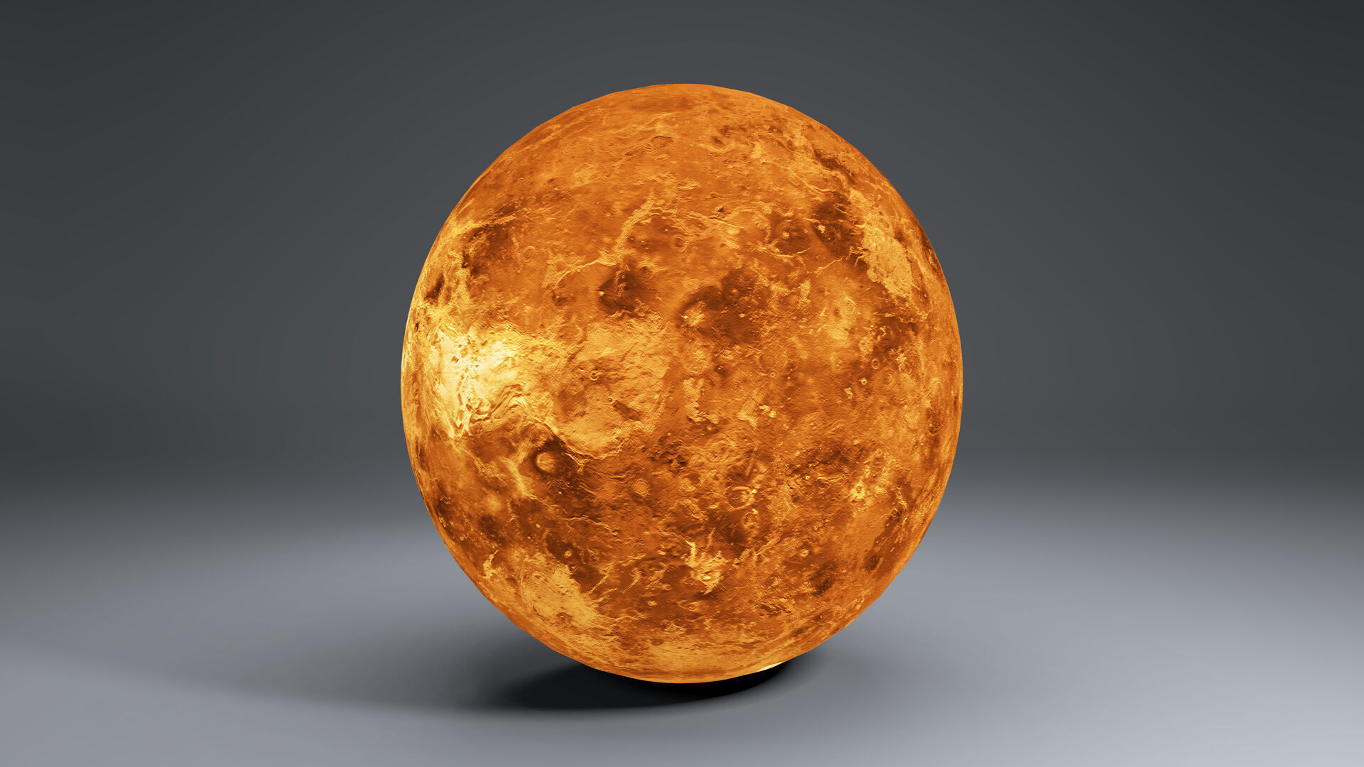 Venus 8k Globe 3D model_4