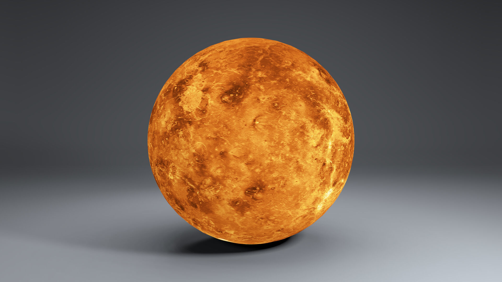 Venus 8k Globe 3D model_5