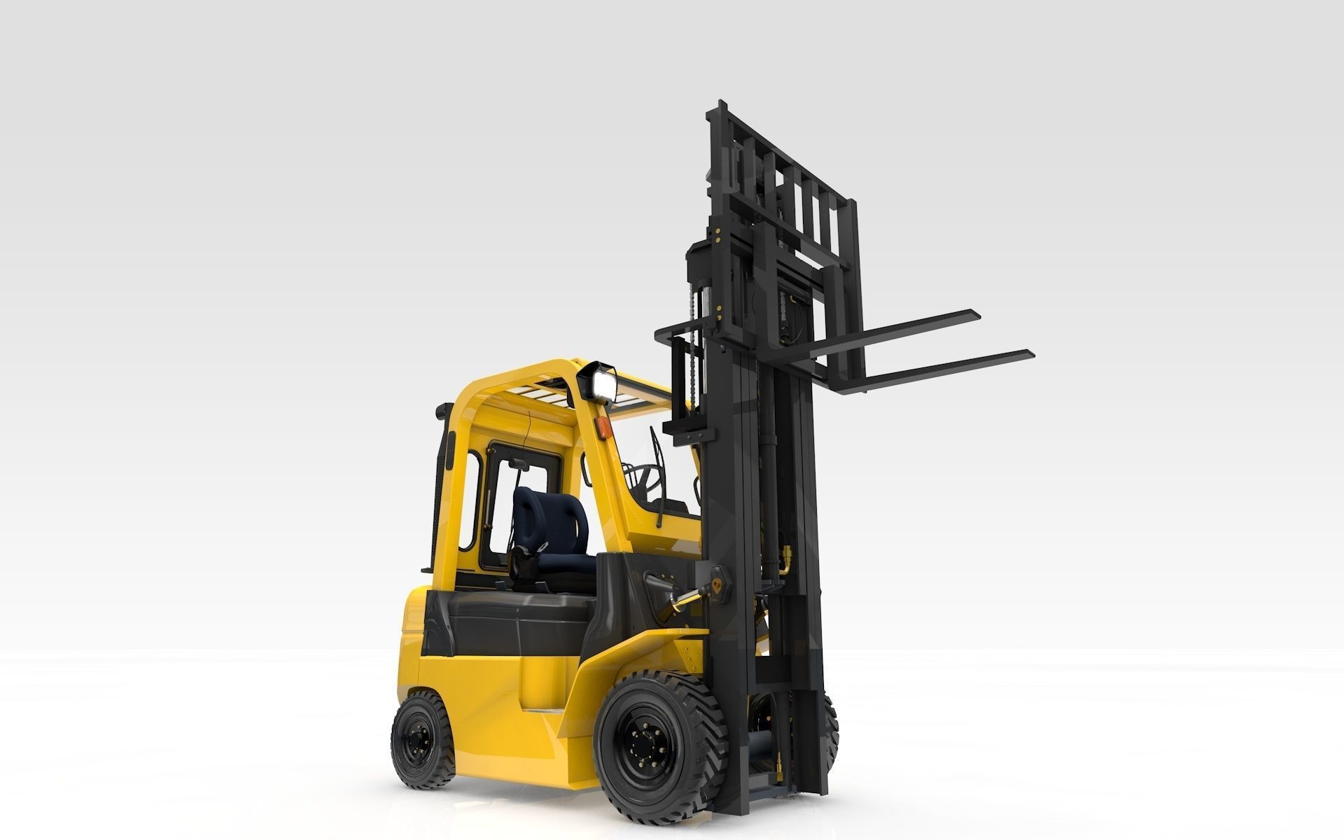 Forklift Animated  Smart 3D model_8