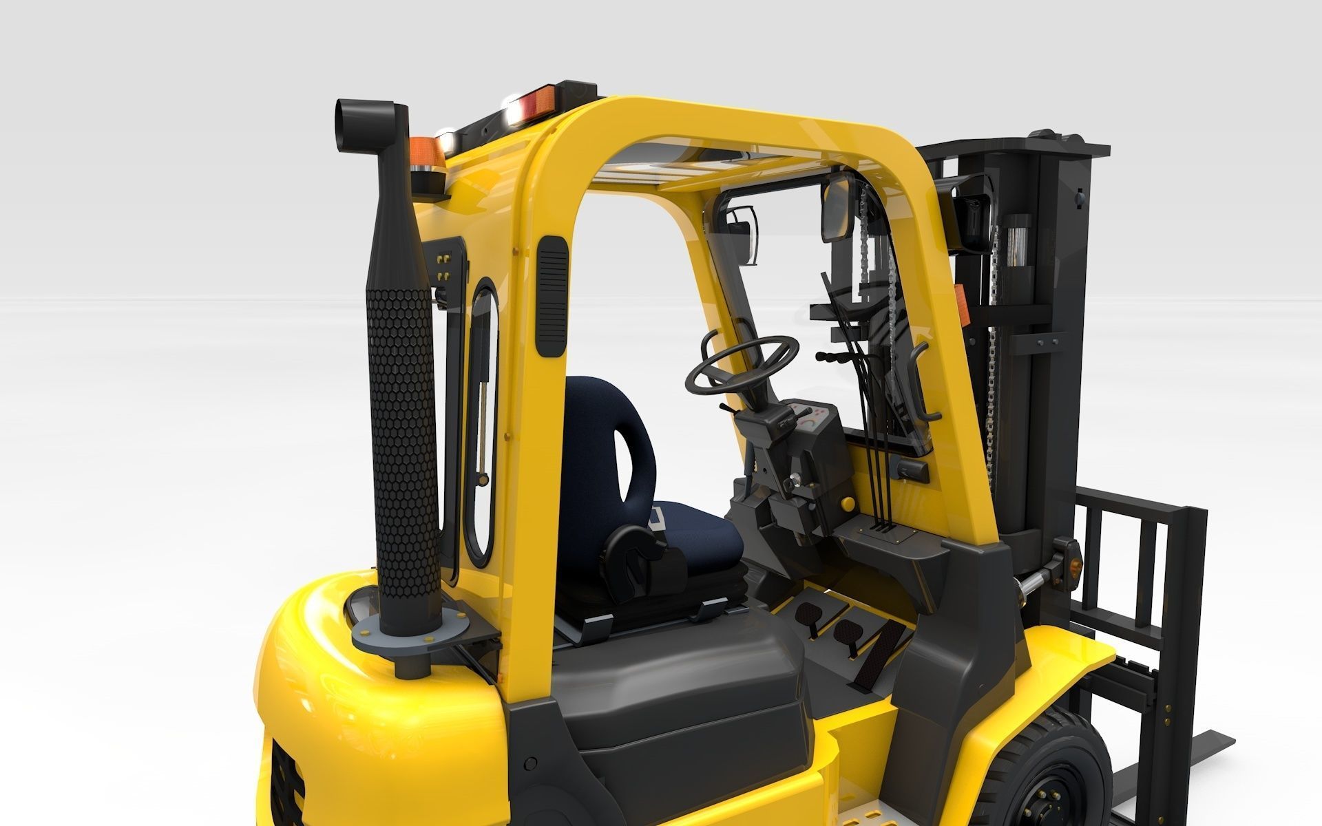 Forklift Animated  Smart 3D model_12