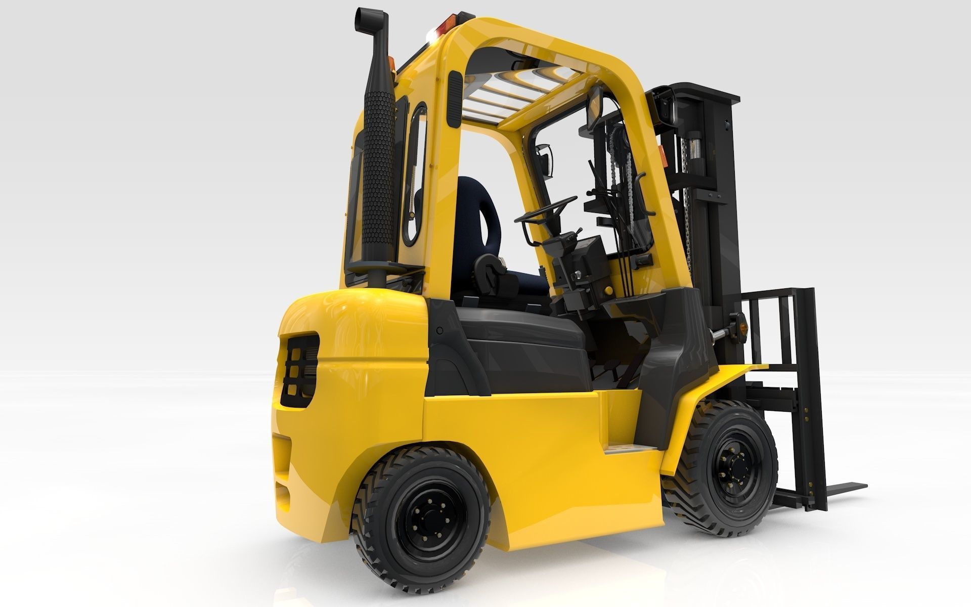 Forklift Animated  Smart 3D model_17