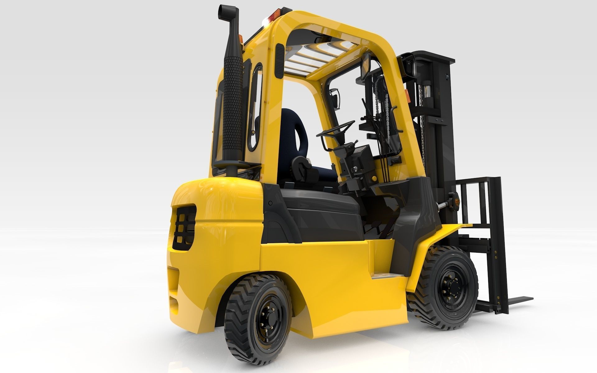 Forklift Animated  Smart 3D model_16
