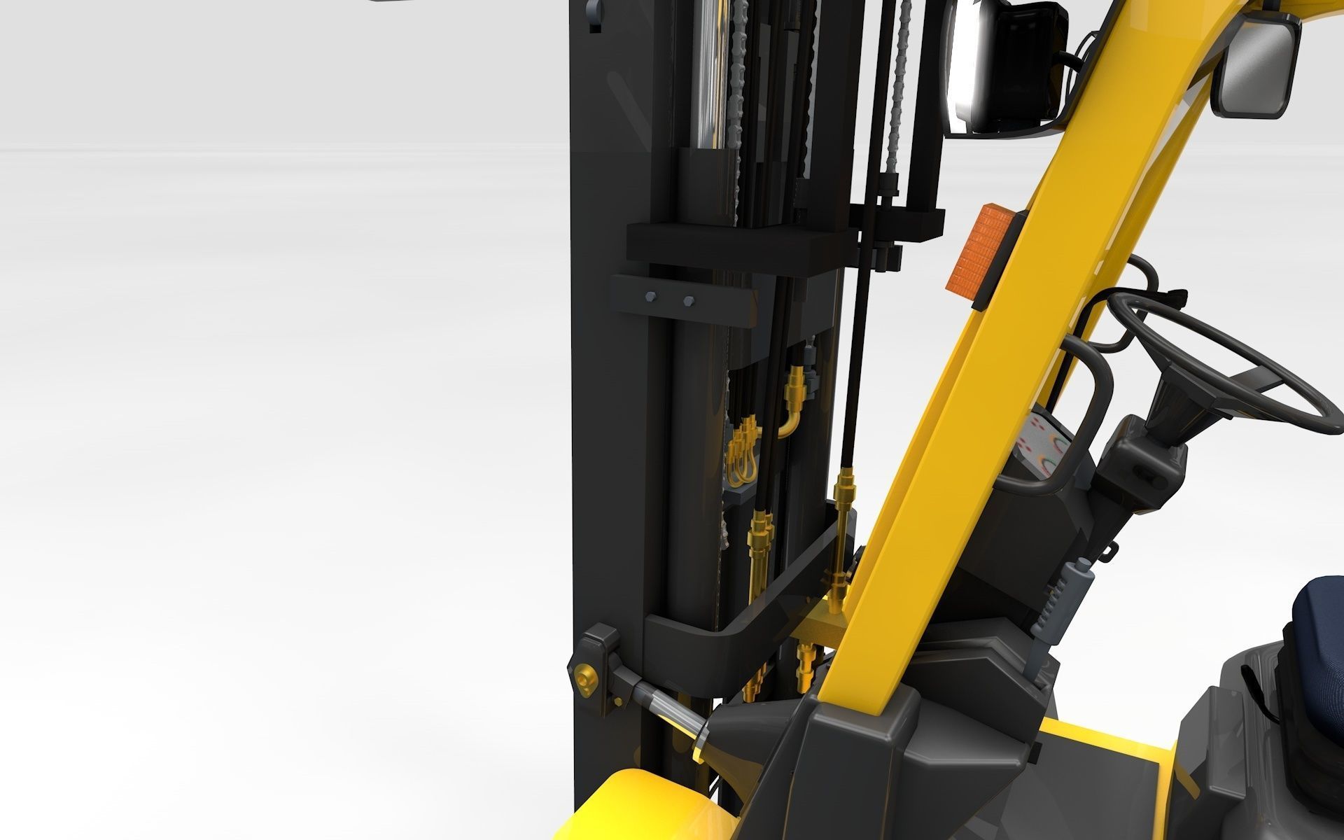 Forklift Animated  Smart 3D model_20