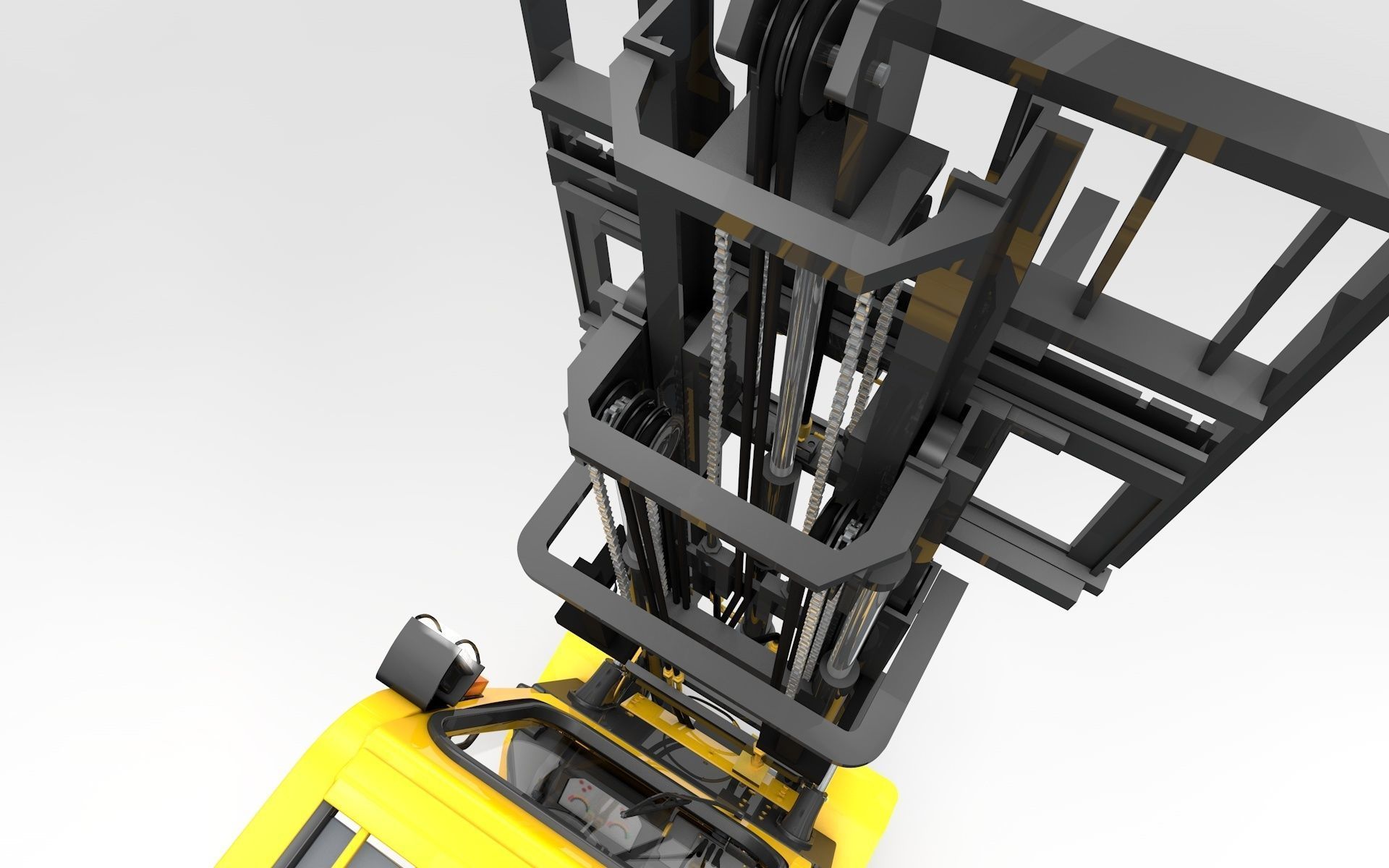 Forklift Animated  Smart 3D model_21