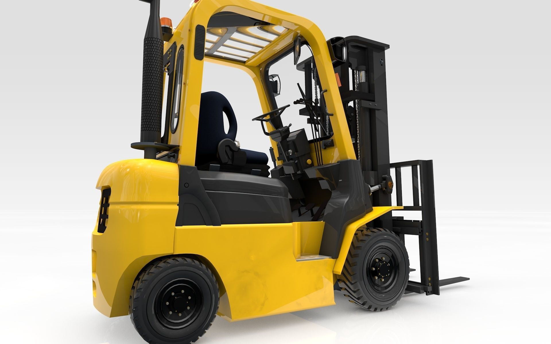 Forklift Animated  Smart 3D model_19
