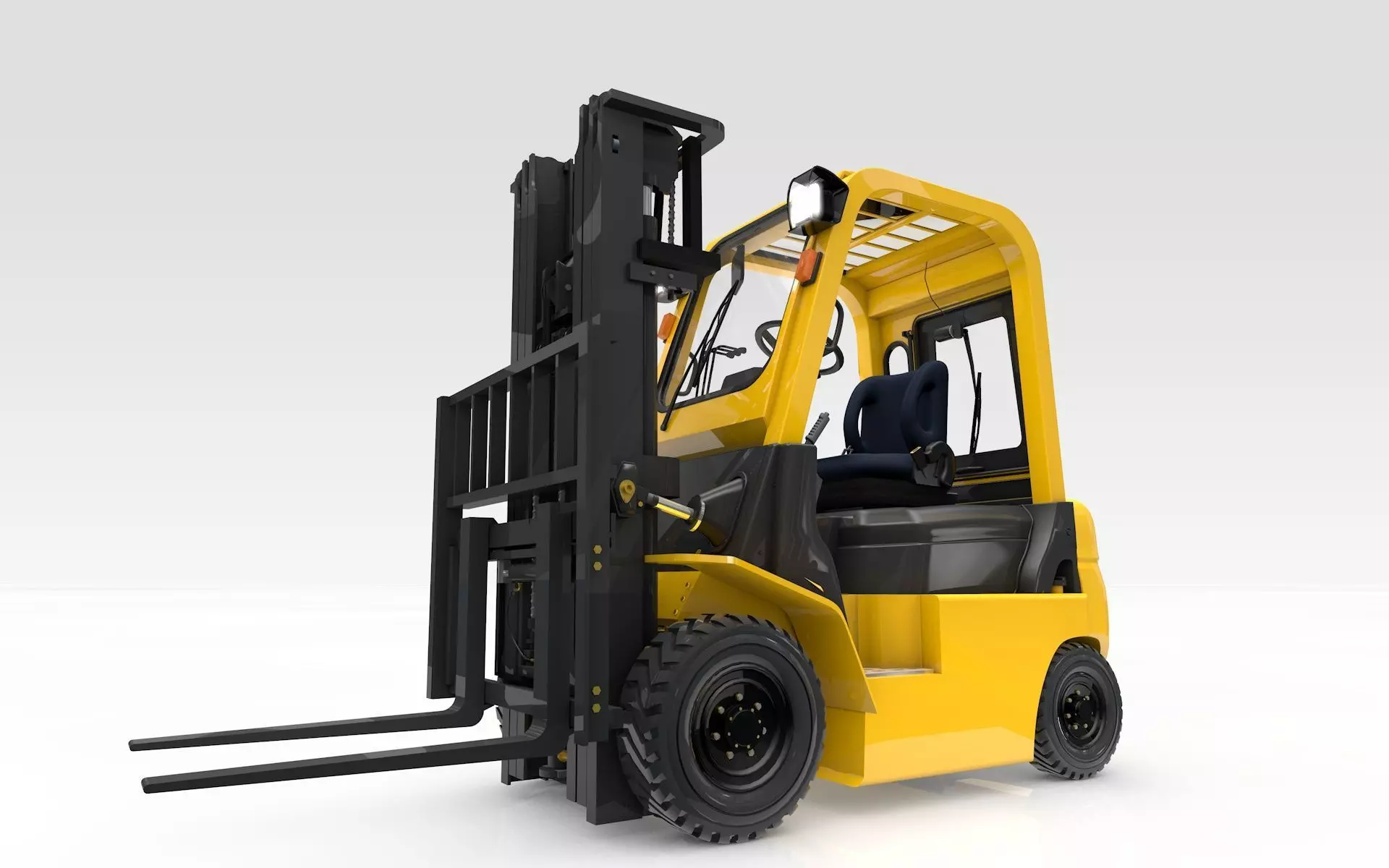 Forklift Animated  Smart 3D model_0