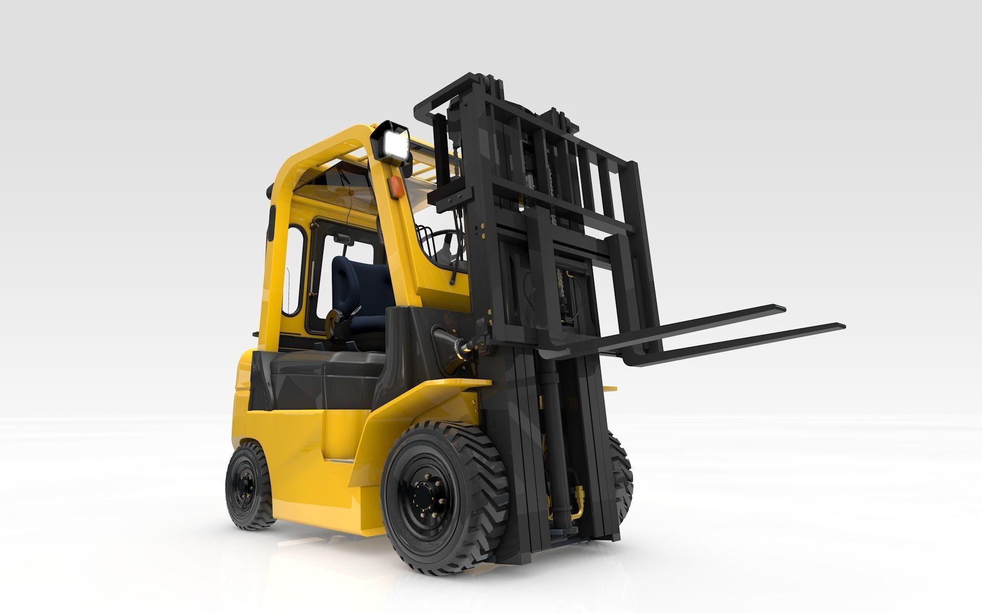 Forklift Animated  Smart 3D model_7