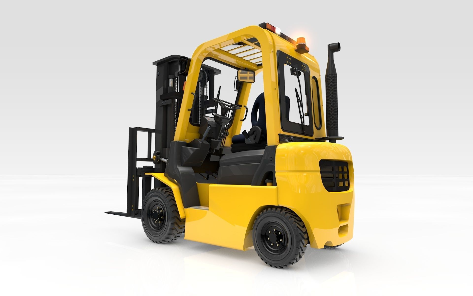 Forklift Animated  Smart 3D model_2