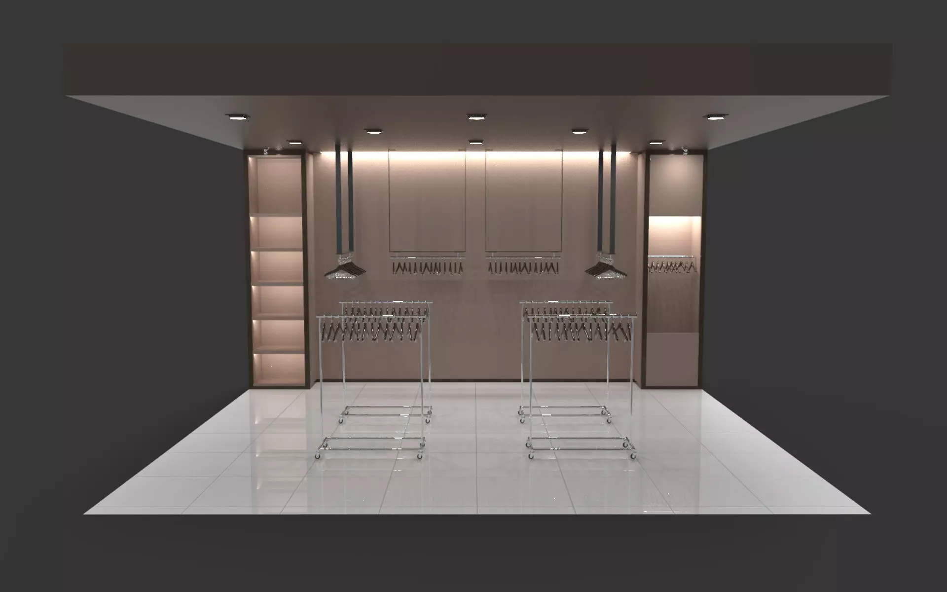 Clothing shop store 3D model_0