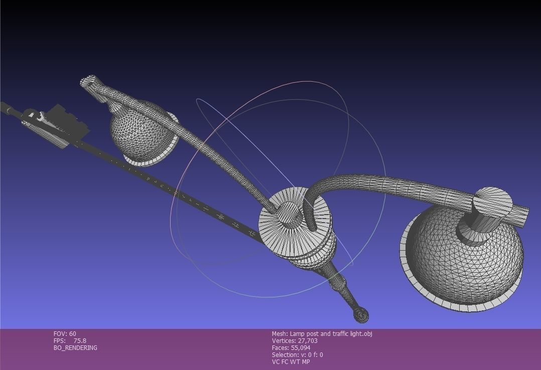 New York Manhattan Traffic light and street light Low-poly 3D model_27