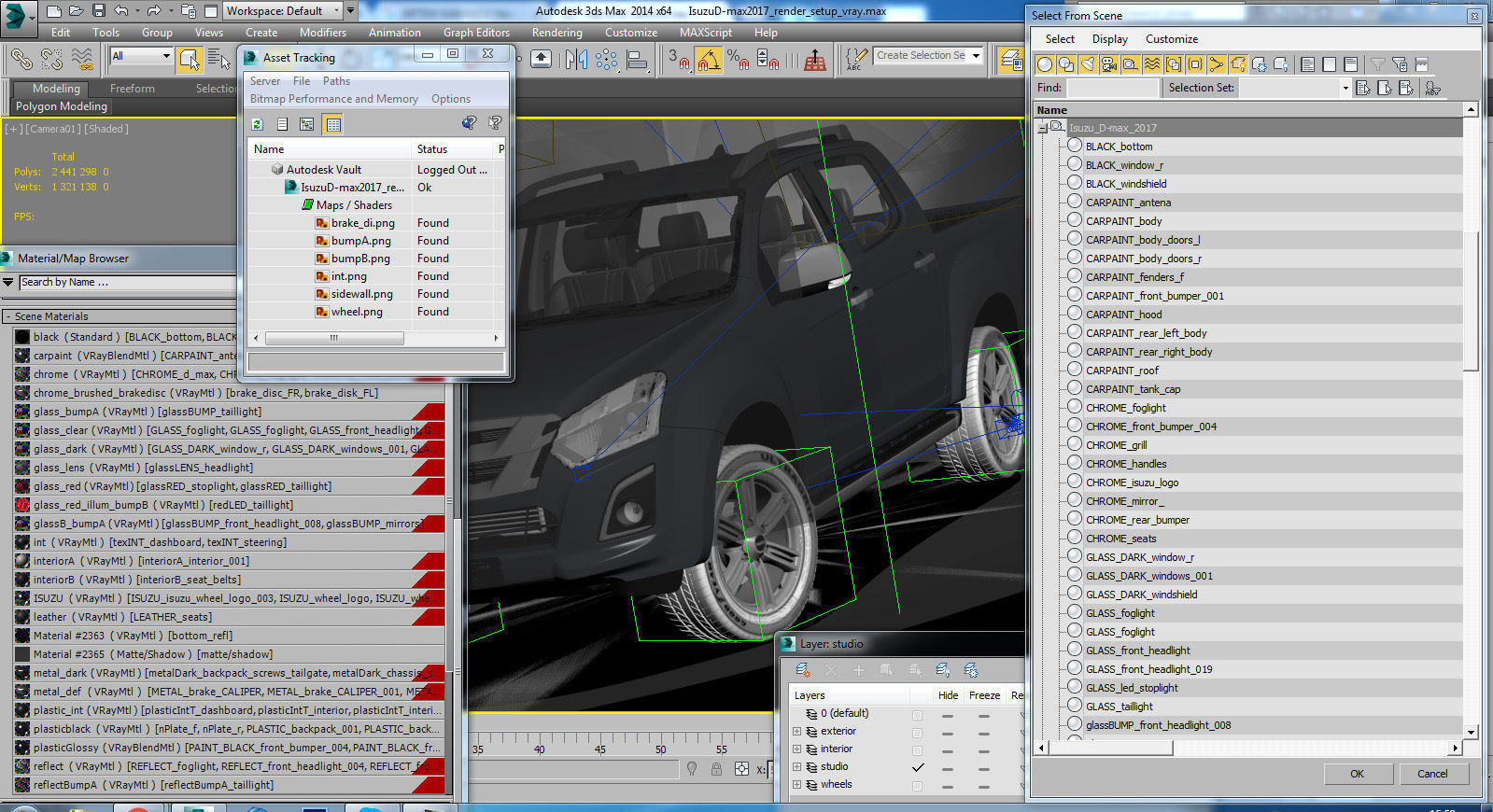 Isuzu D-max 2017 3D model_22