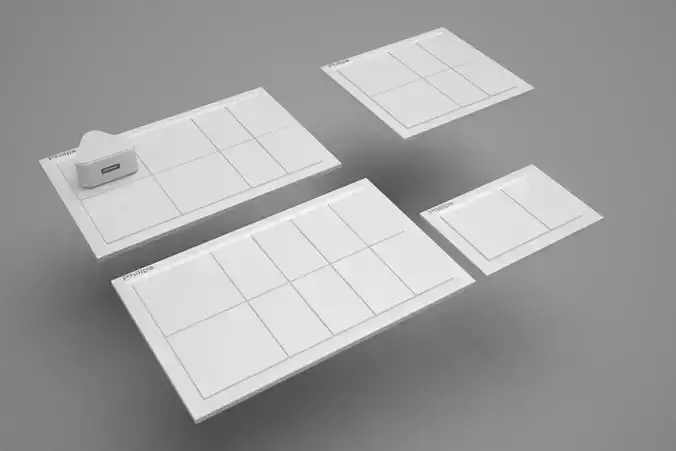 switches mockup of board