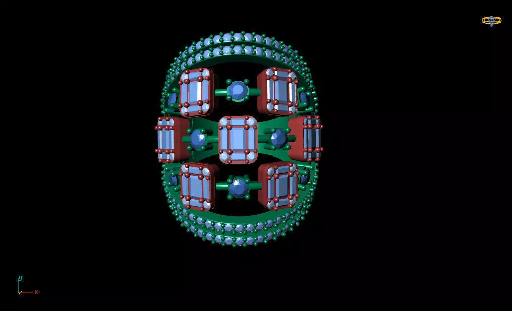 ring diamond r999 3D print model_0