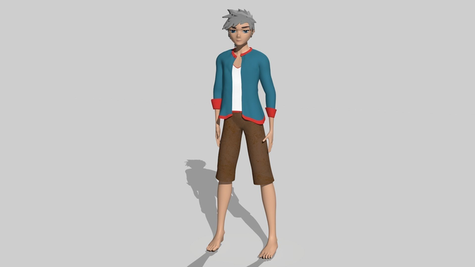 Young Man Character 3D model