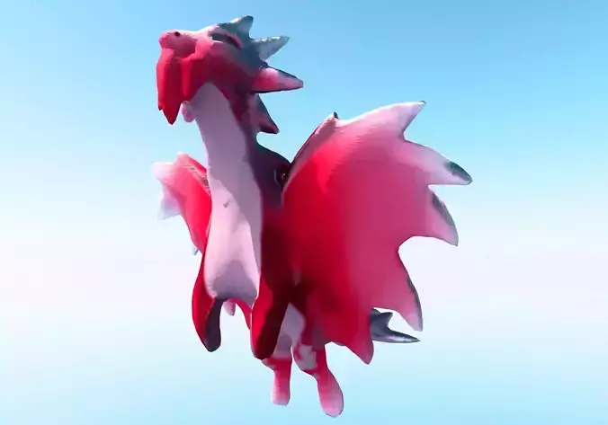 Dragonglare - Dragon Free low-poly 3D model